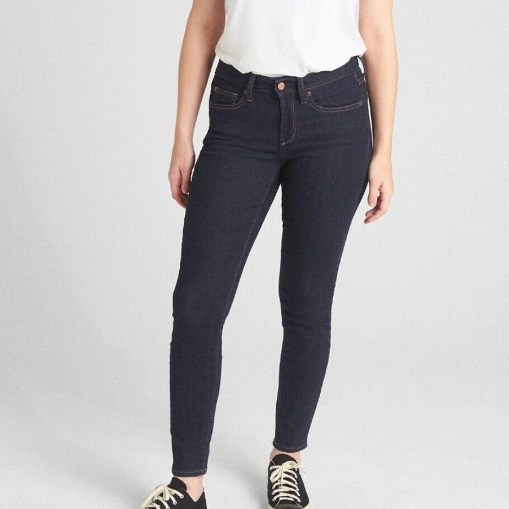 Gap Jeans Women’s Size 28R Curvy 1969 True Skinny Dark Wash Jeans